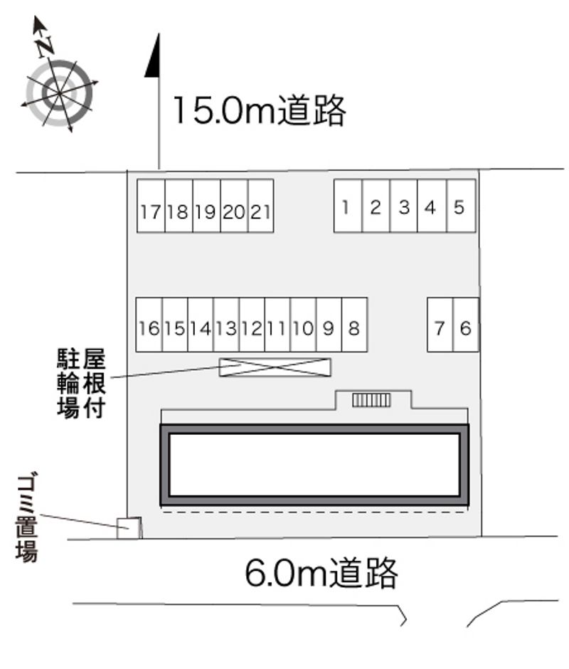 レオパレスカメリアⅡ 配置図