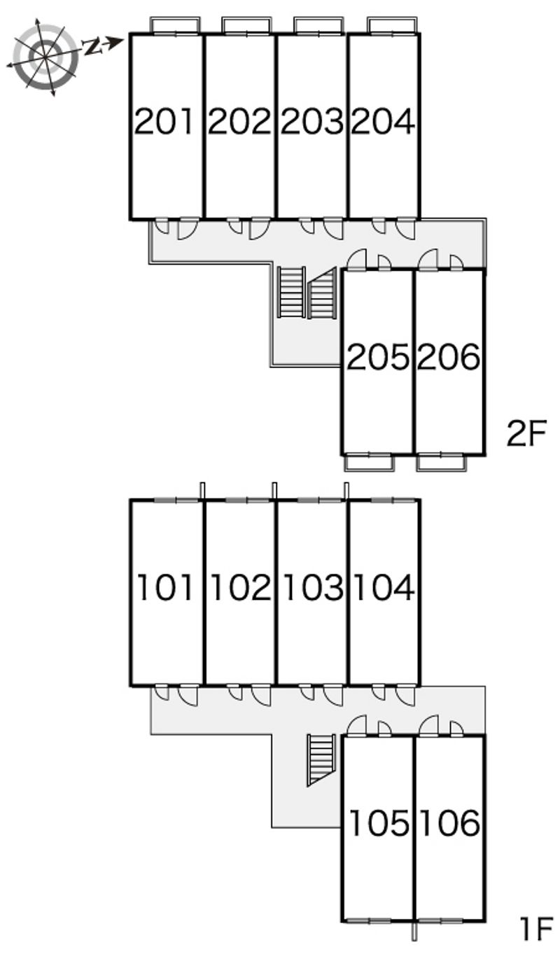 レオパレスル　ボヌール 間取配置図