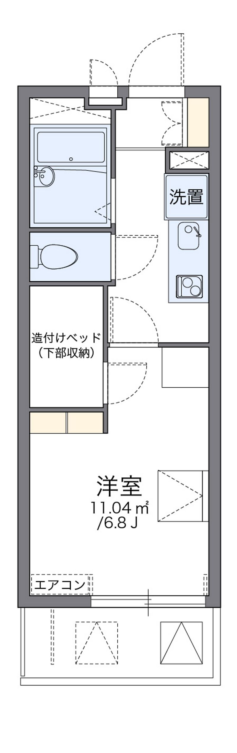 レオパレスレヴェルベールⅢ 間取図
