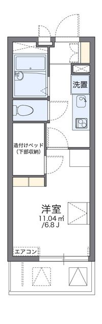 レオパレスレヴェルベールⅢ 間取り図