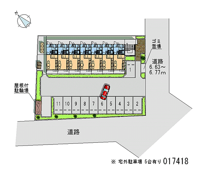 17418月租停车场