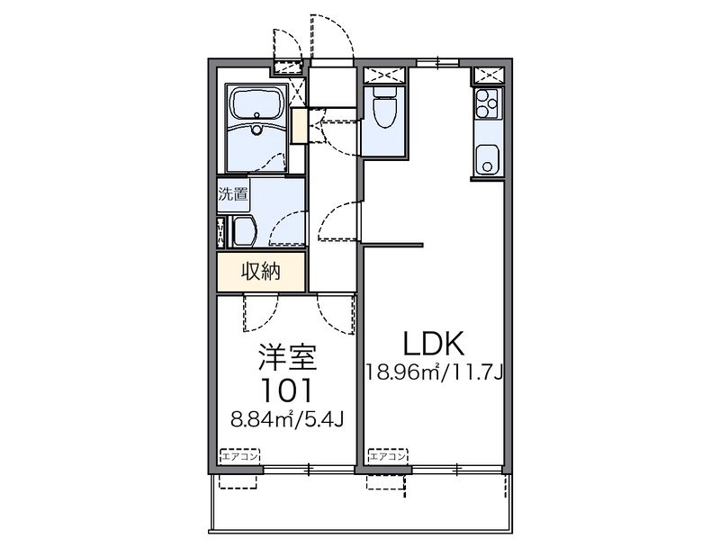 レオネクストタウンコートⅢ 間取図