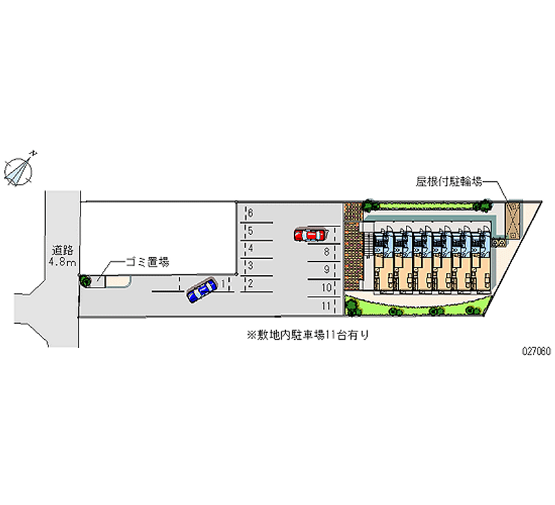 レオパレス沖野が原 月極駐車場