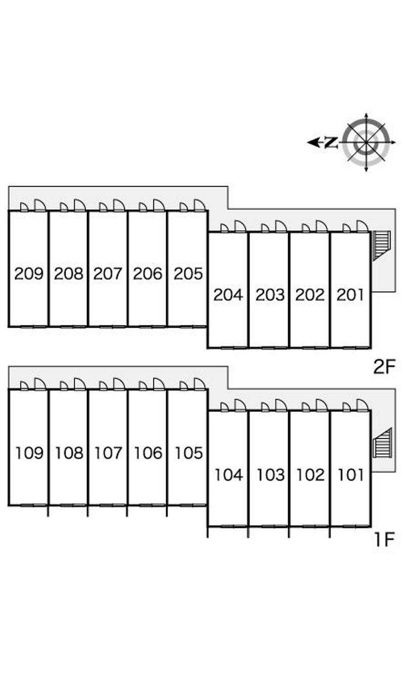 レオパレスれもん 間取配置図