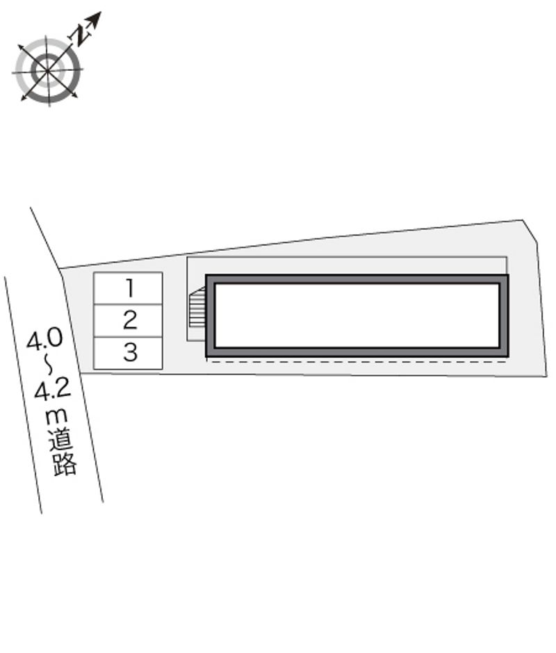 レオパレスナチュラルＡ 配置図