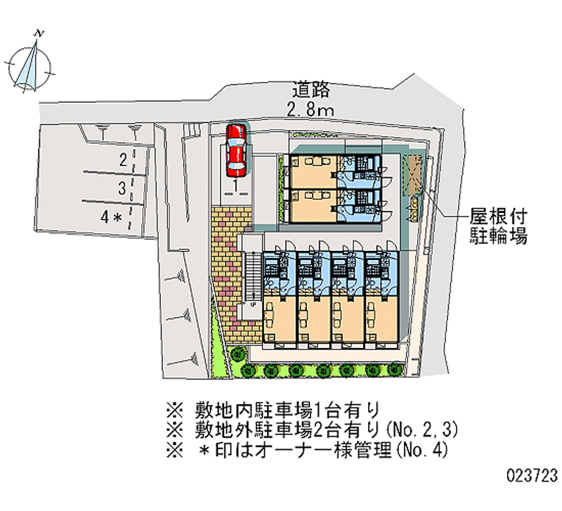 レオパレス元町 区画図