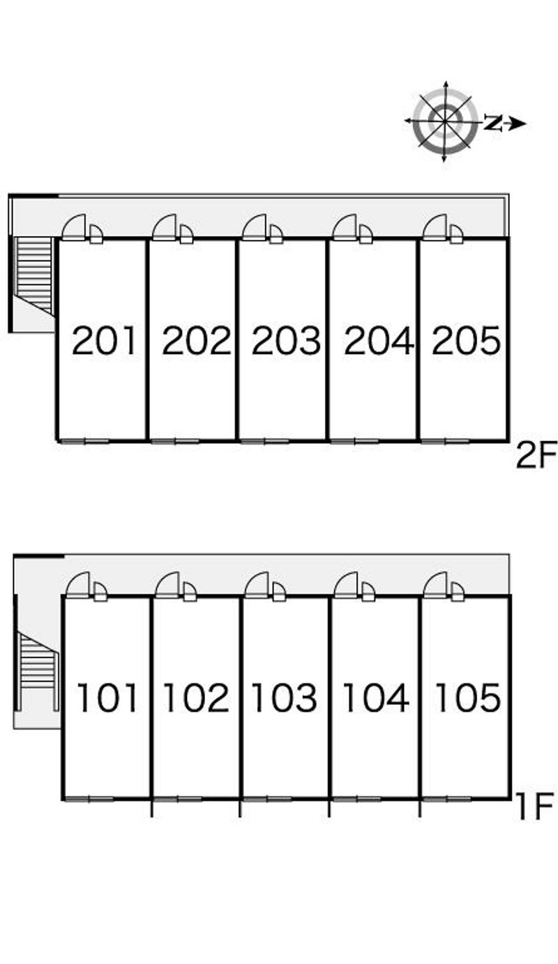 レオパレスエーデルハイムテヅカ 間取り配置図