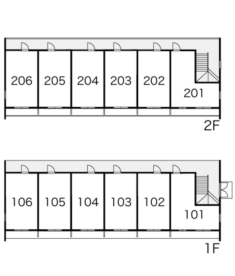 レオパレス東山Ａ 間取配置図