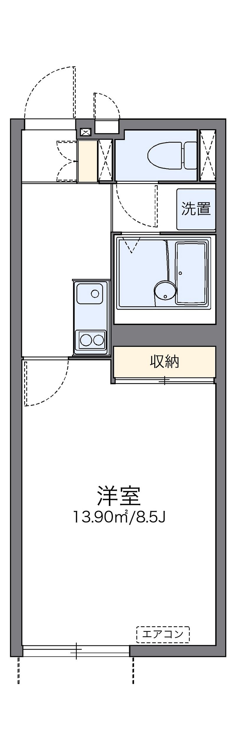 レオネクストｎｉｓｈｉｋｉ 間取図