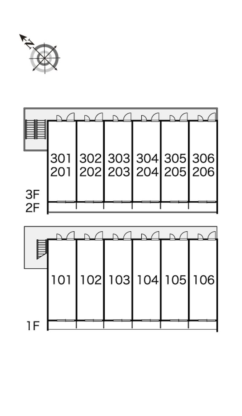 レオパレスはいじま西 間取り配置図