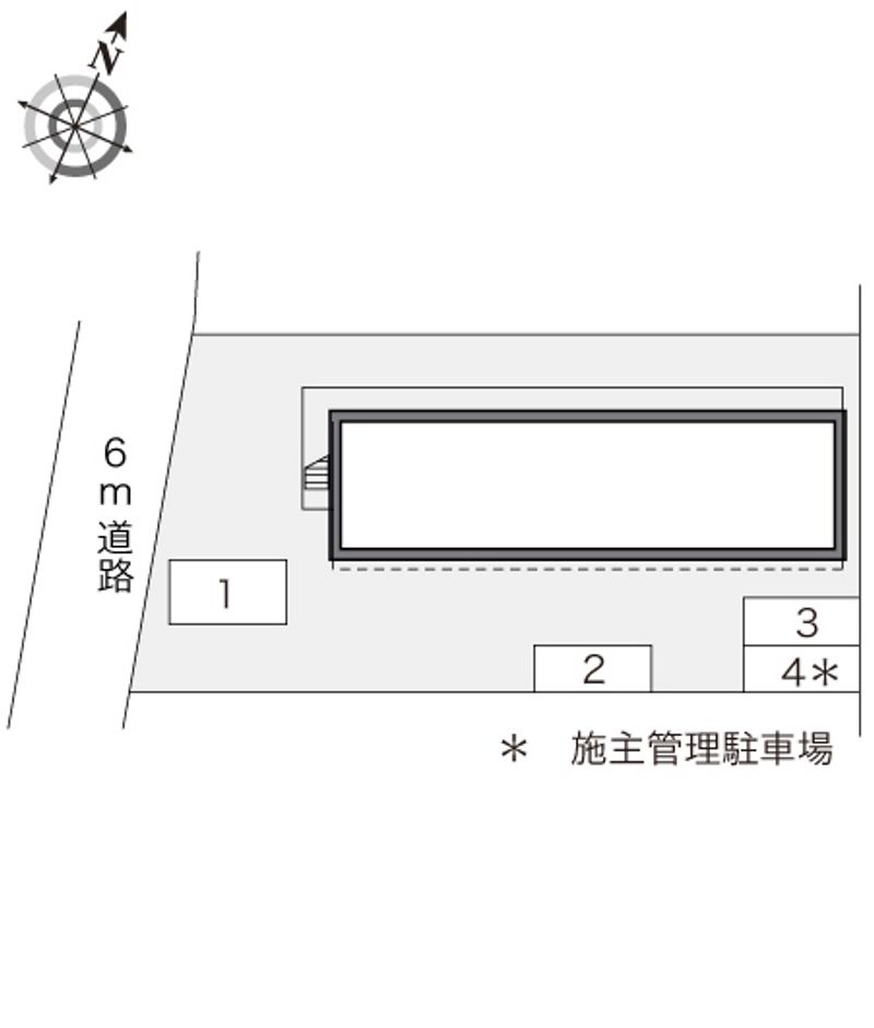 レオパレスヤマキ 配置図