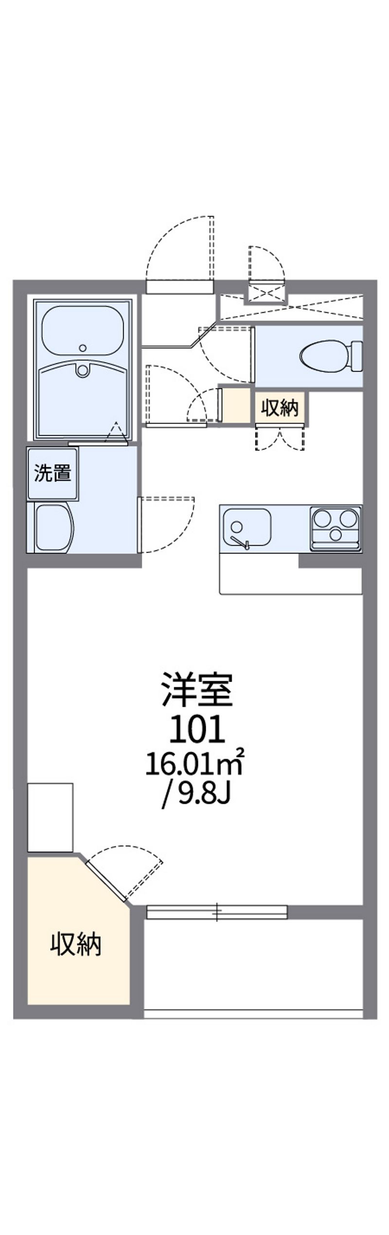 レオパレスクレストウィル 間取図