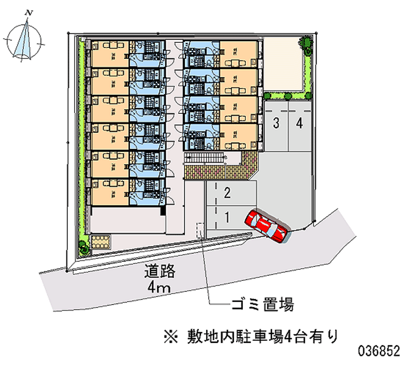 レオパレス高麓台 月極駐車場