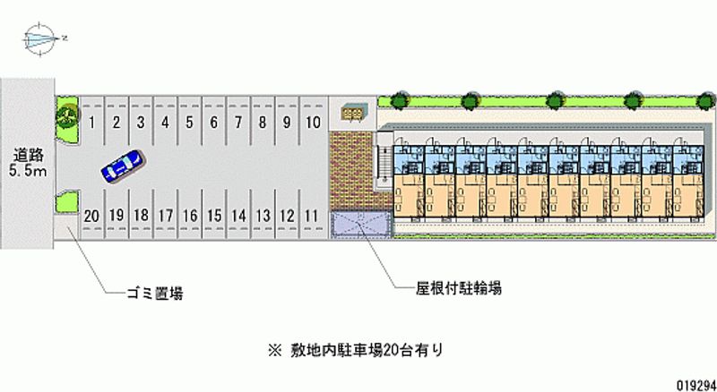 レオパレスラ・ティーダ 月極駐車場