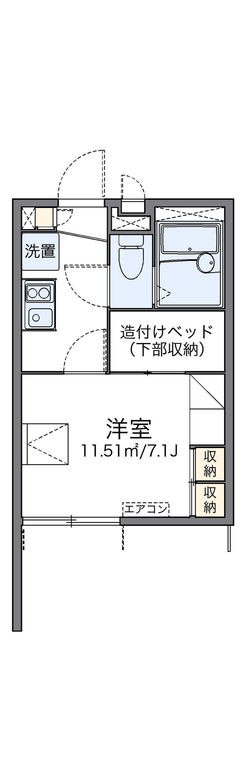 レオパレスＳｉｍｐｌｅ大今里 間取図