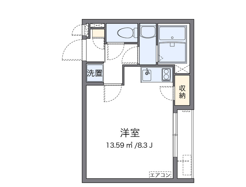 クレイノ壱番館 間取り