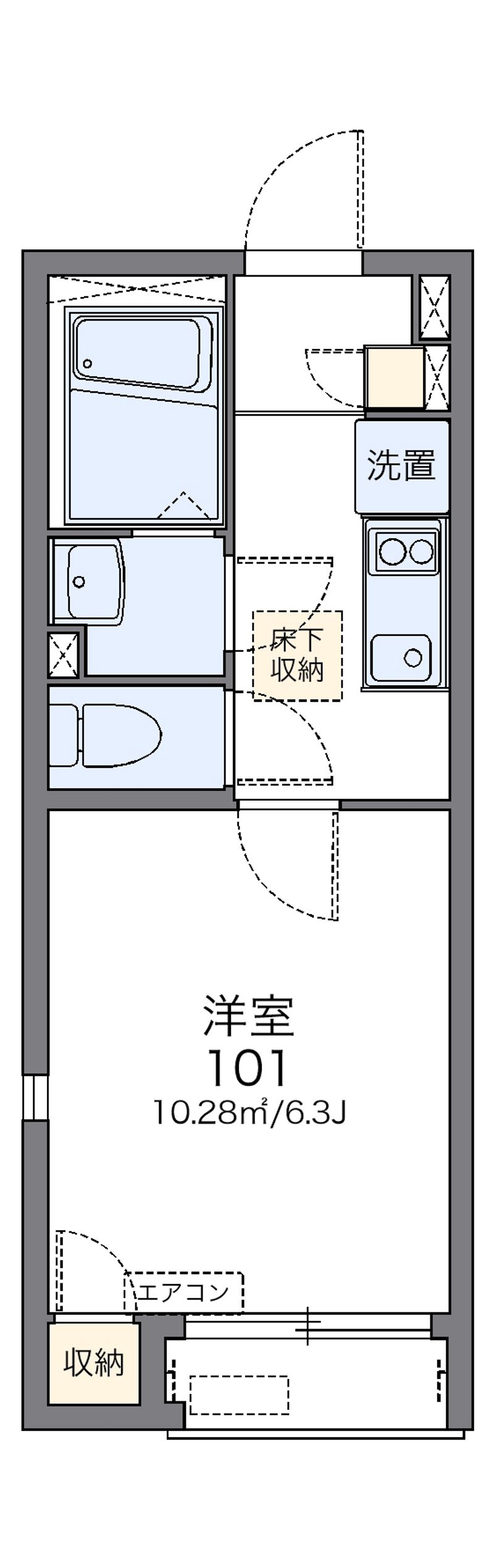 レオネクスト宇宿 間取図