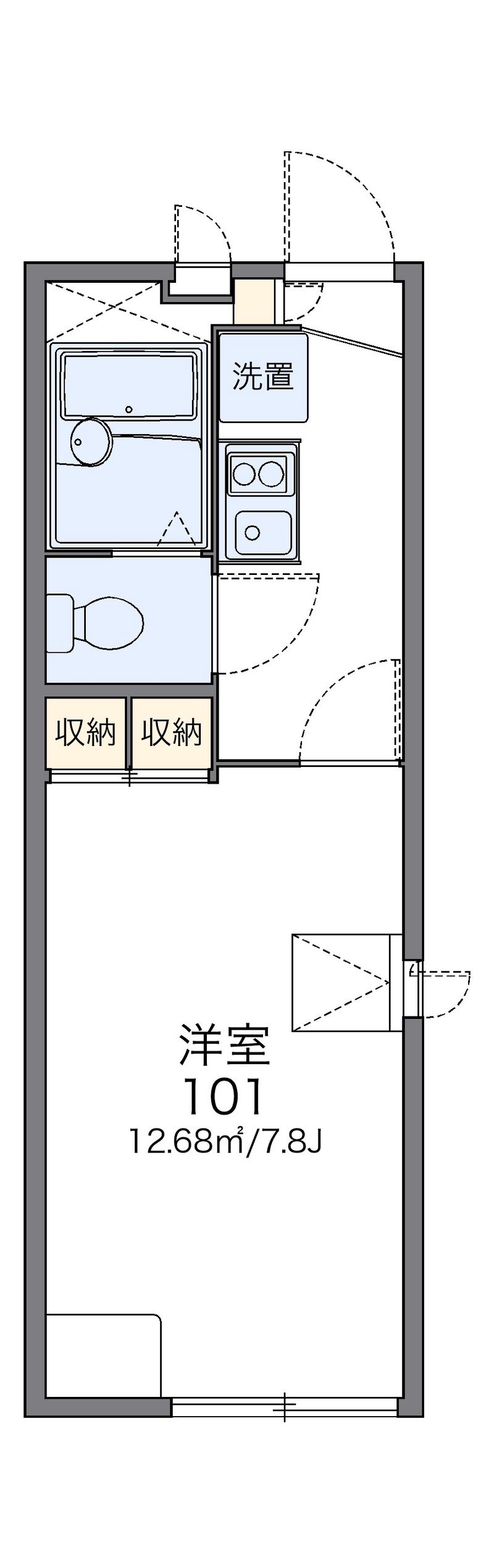 レオパレス三田ウチダ４号館 間取図