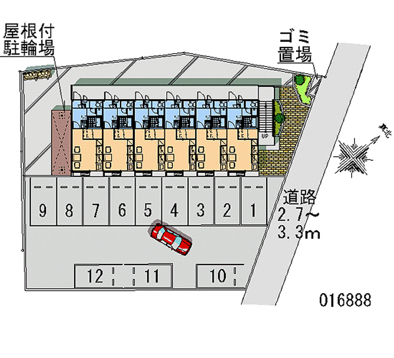 レオパレス霞ヶ岡 区画図