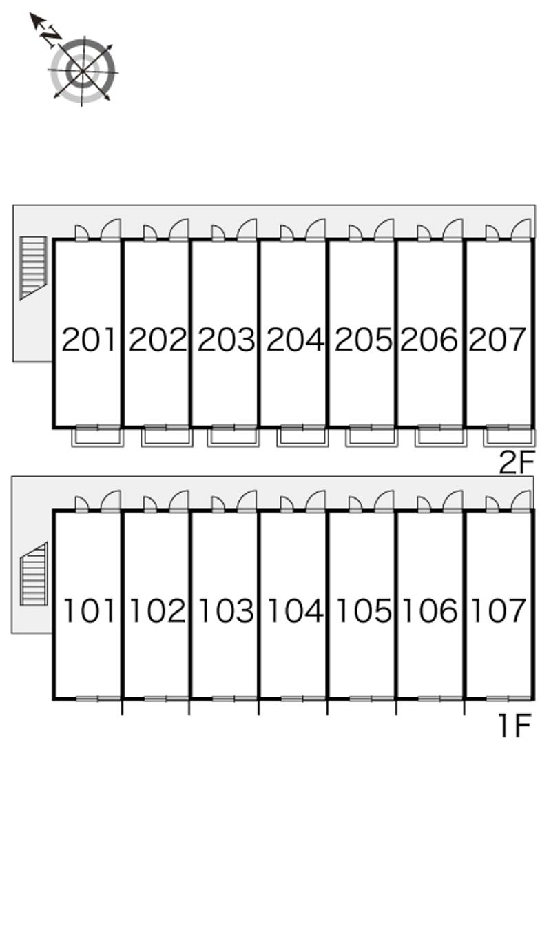 レオパレスよしけん 間取配置図