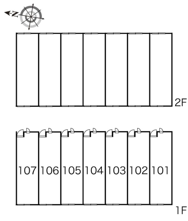 レオパレスリアン 間取り配置図