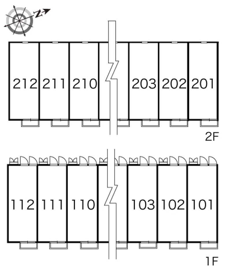 レオパレスニシキ 間取配置図