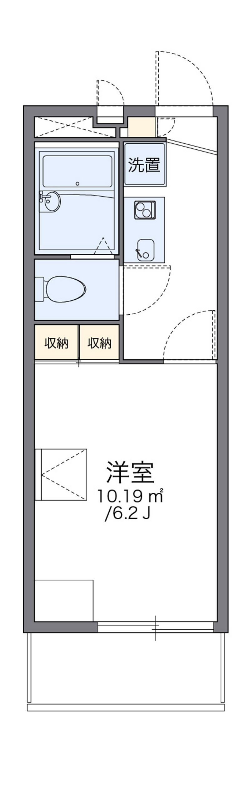 レオパレス三津屋 間取図