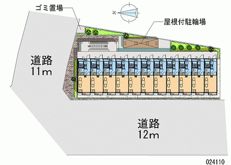 レオパレスソレーユ 区画図