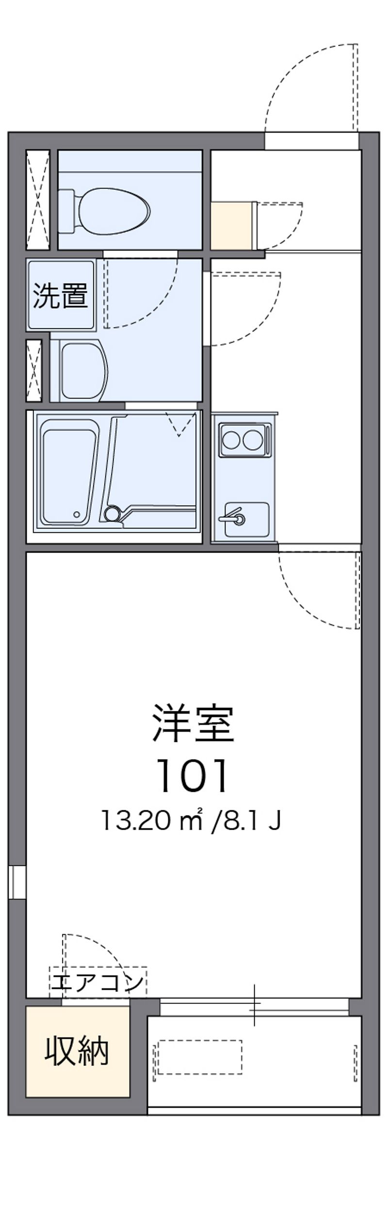 レオネクストヴィラージュ碧水Ⅰ 間取図
