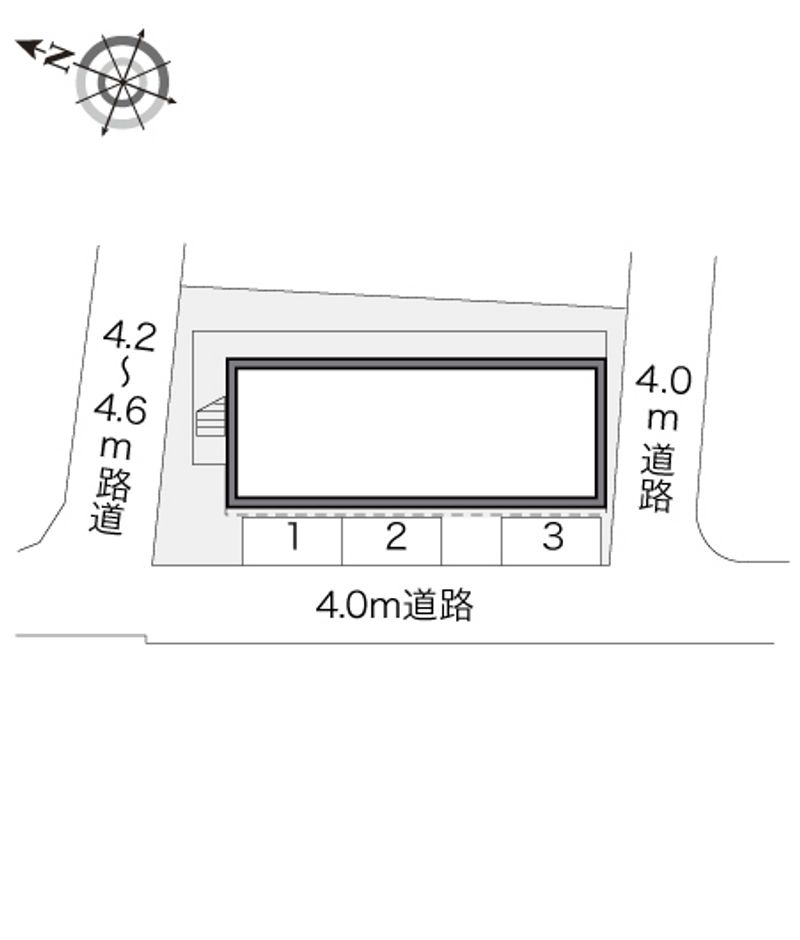 レオパレス戸坂中町 配置図
