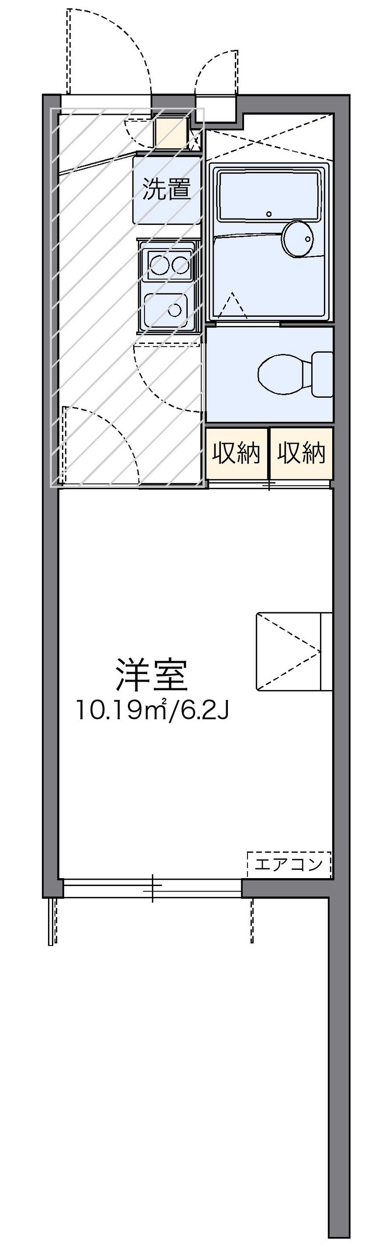 レオパレスたんぽぽ 間取図