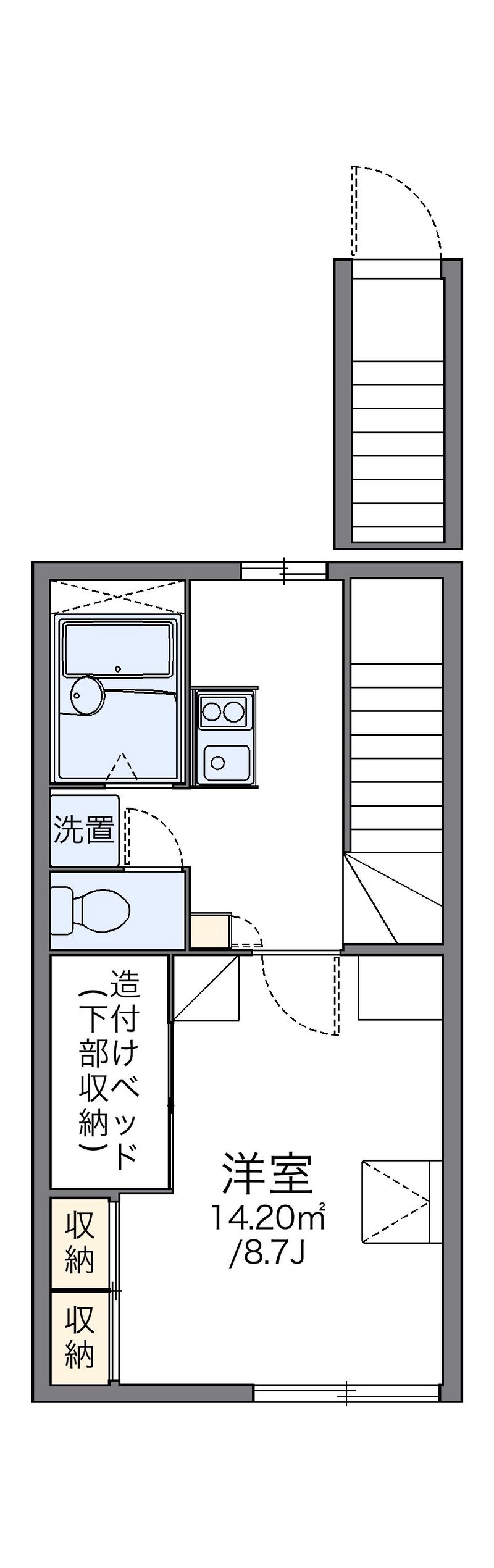 レオパレスウィル５５ 間取図