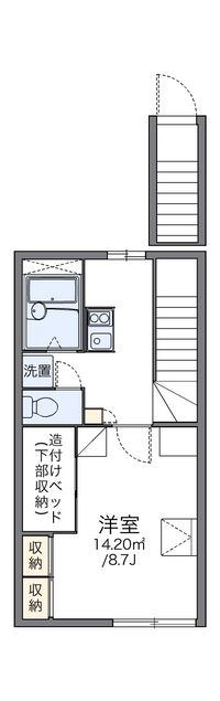 レオパレスウィル５５ 間取り図