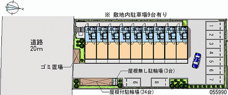 クレイノドミール青梅 月極駐車場