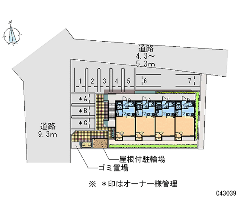 43039 Monthly parking lot