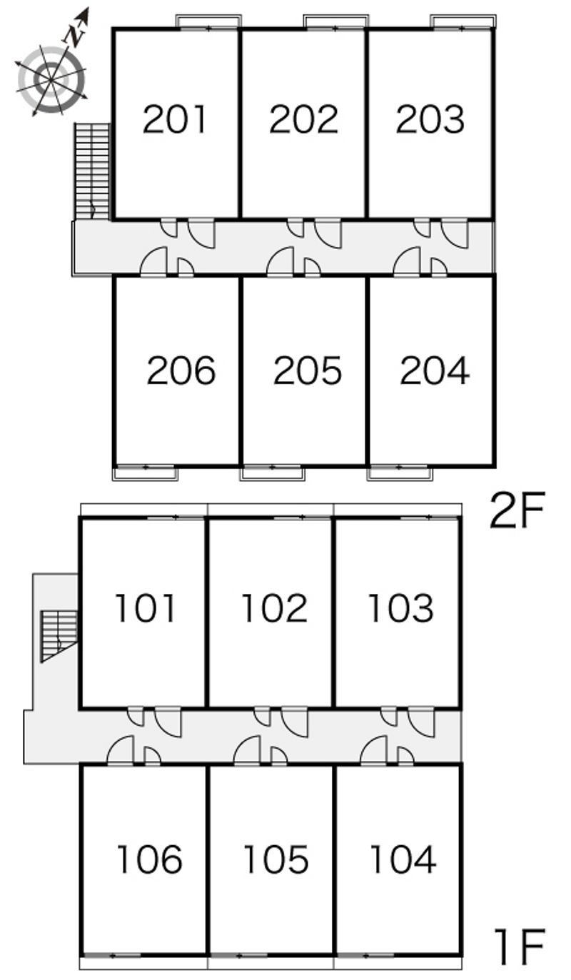 レオパレスエスペランサ 間取配置図