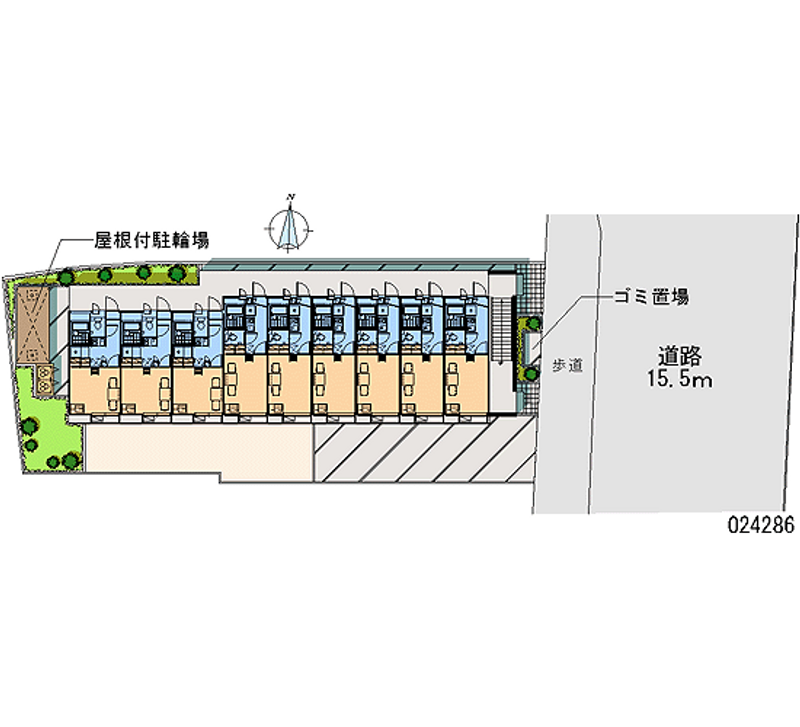 レオパレスしまね 区画図
