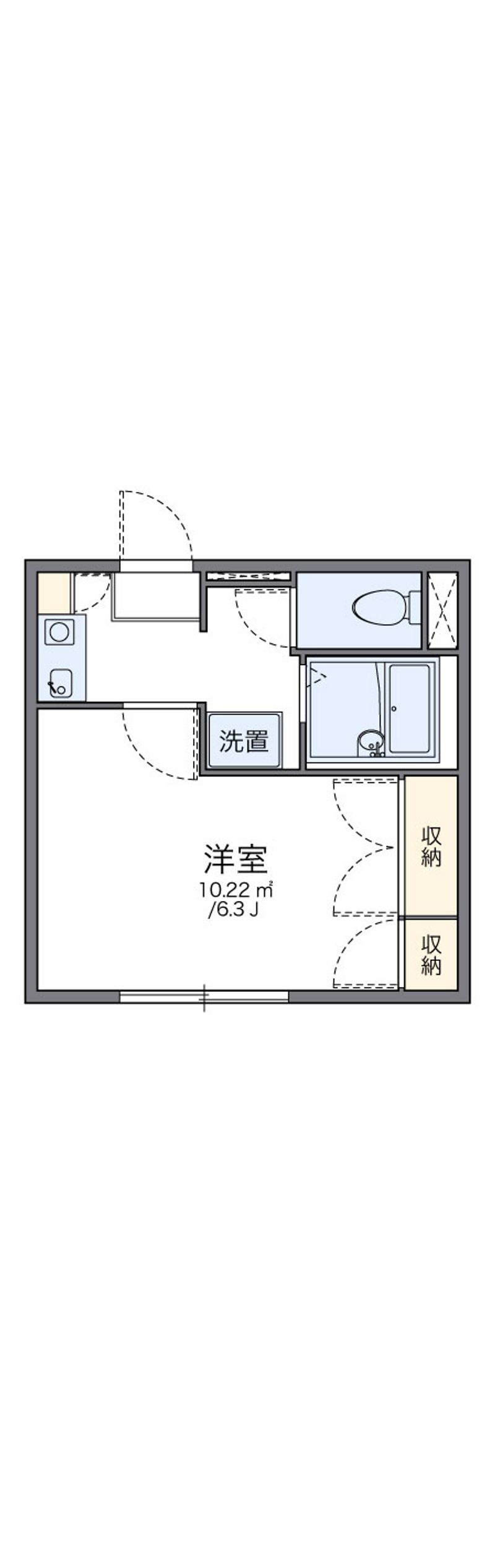 レオパレス舘町 間取図