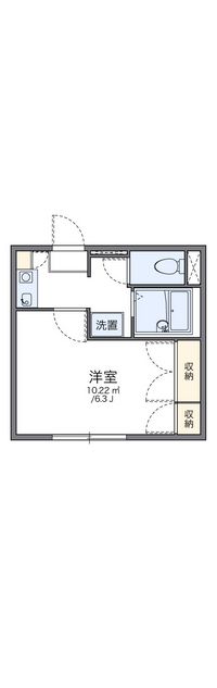 レオパレス舘町 間取り図
