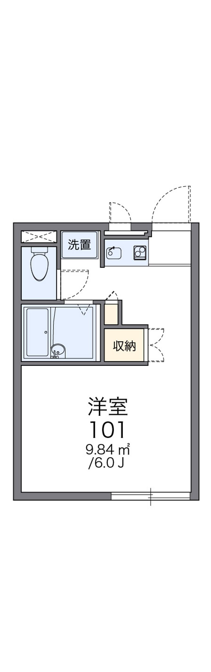 レオパレスクラージュ 間取図