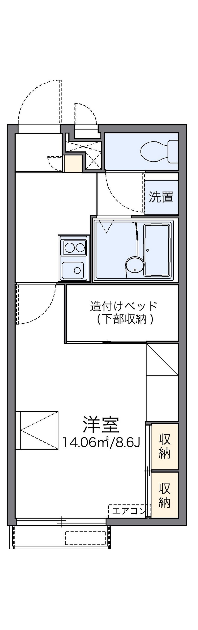 レオパレスノースアイランドⅡ 間取図