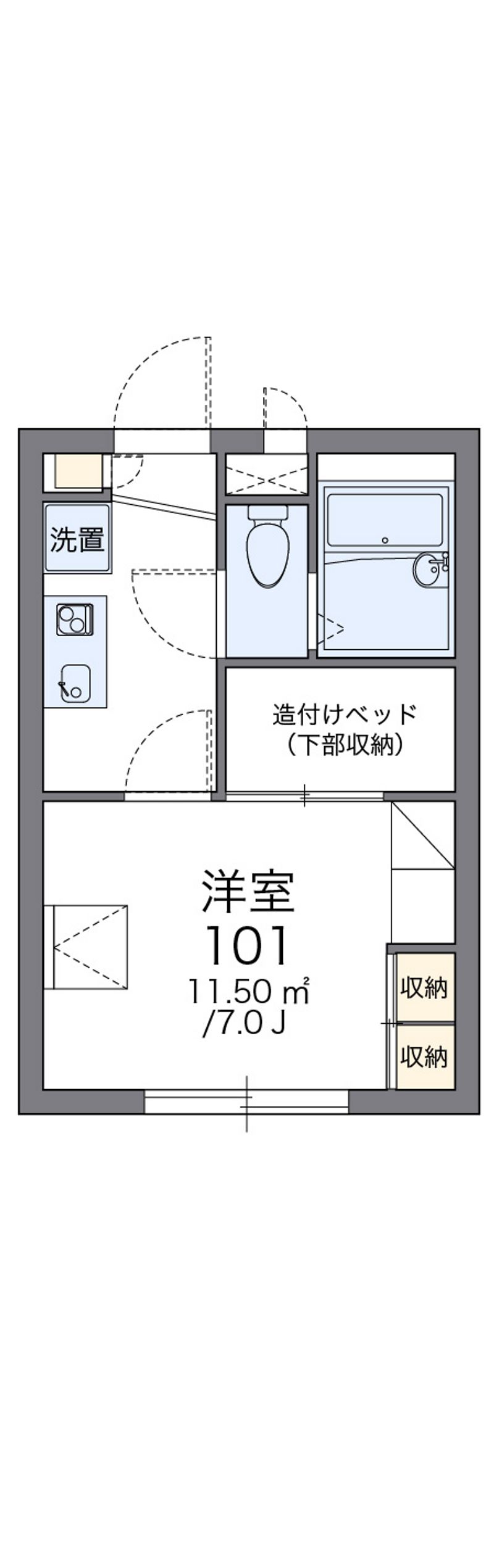 レオパレス夢２１ 間取図