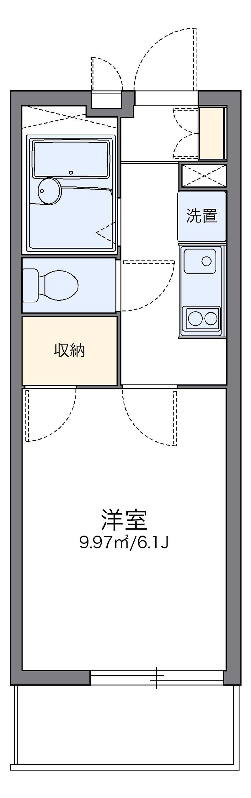 レオパレスデイジーヴィラ 間取図