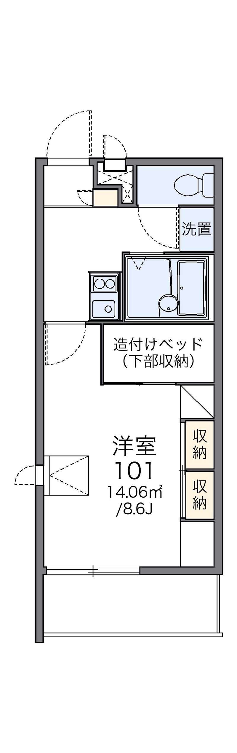 レオパレスリベルテ 間取図