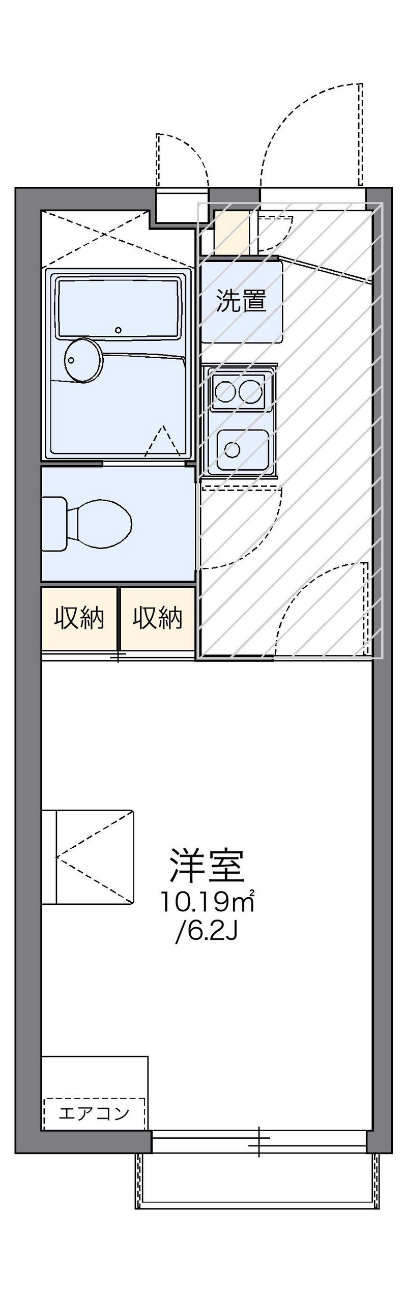 レオパレスＪＵＮⅠ 間取図