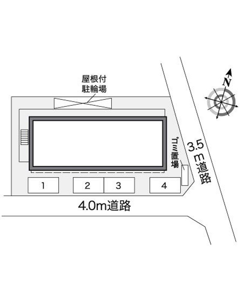 レオパレスエクセル元山　Ⅲ 配置図