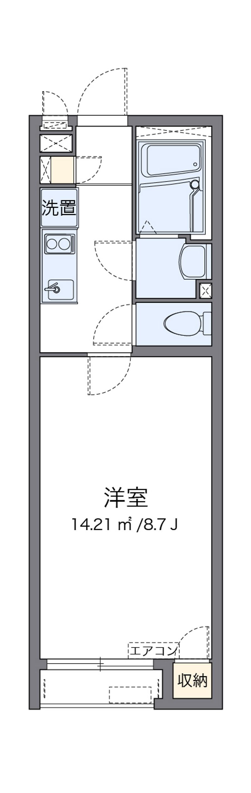 クレイノ高坂 間取図