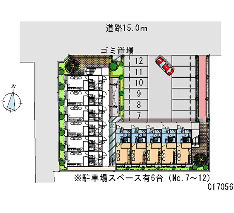 17056 bãi đậu xe hàng tháng