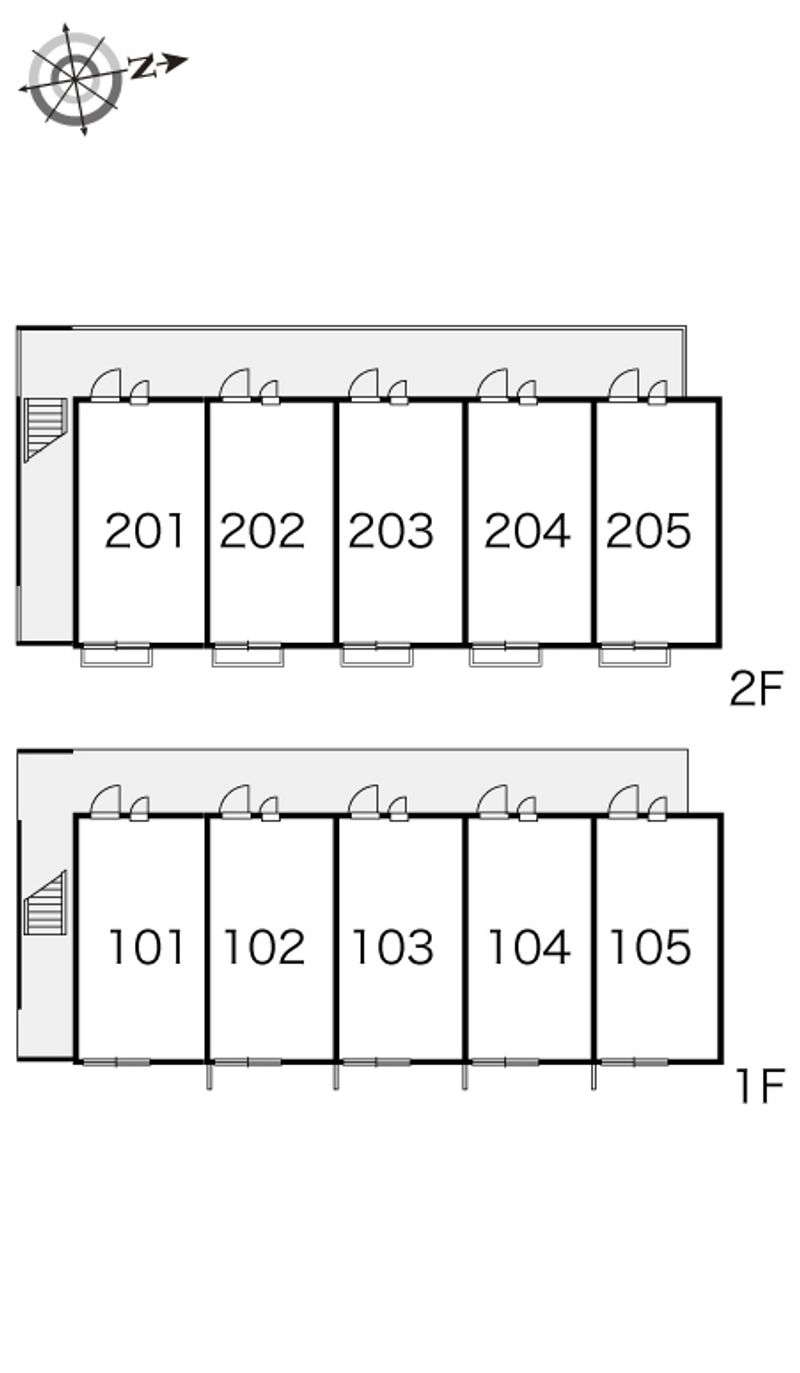 レオパレスサントラピーノ 間取り配置図