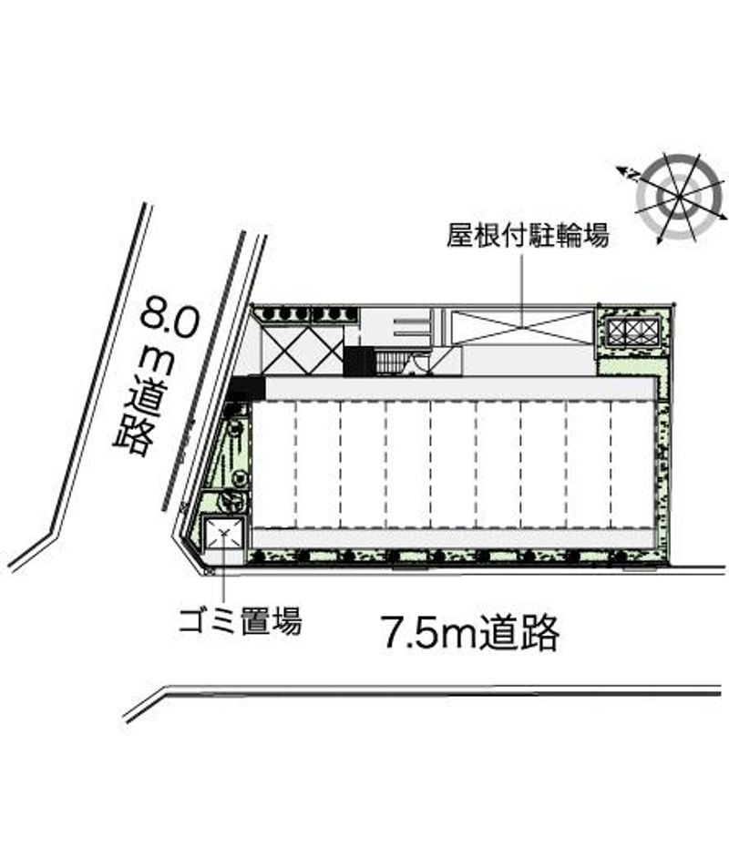 レオパレスモンジュイ 配置図